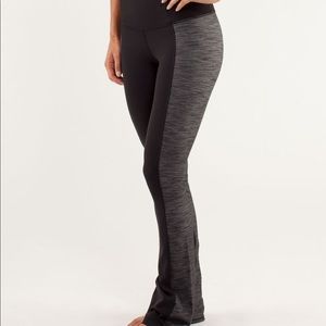 Lululemon Barre Pulse Pant Black/Slub Denim Black